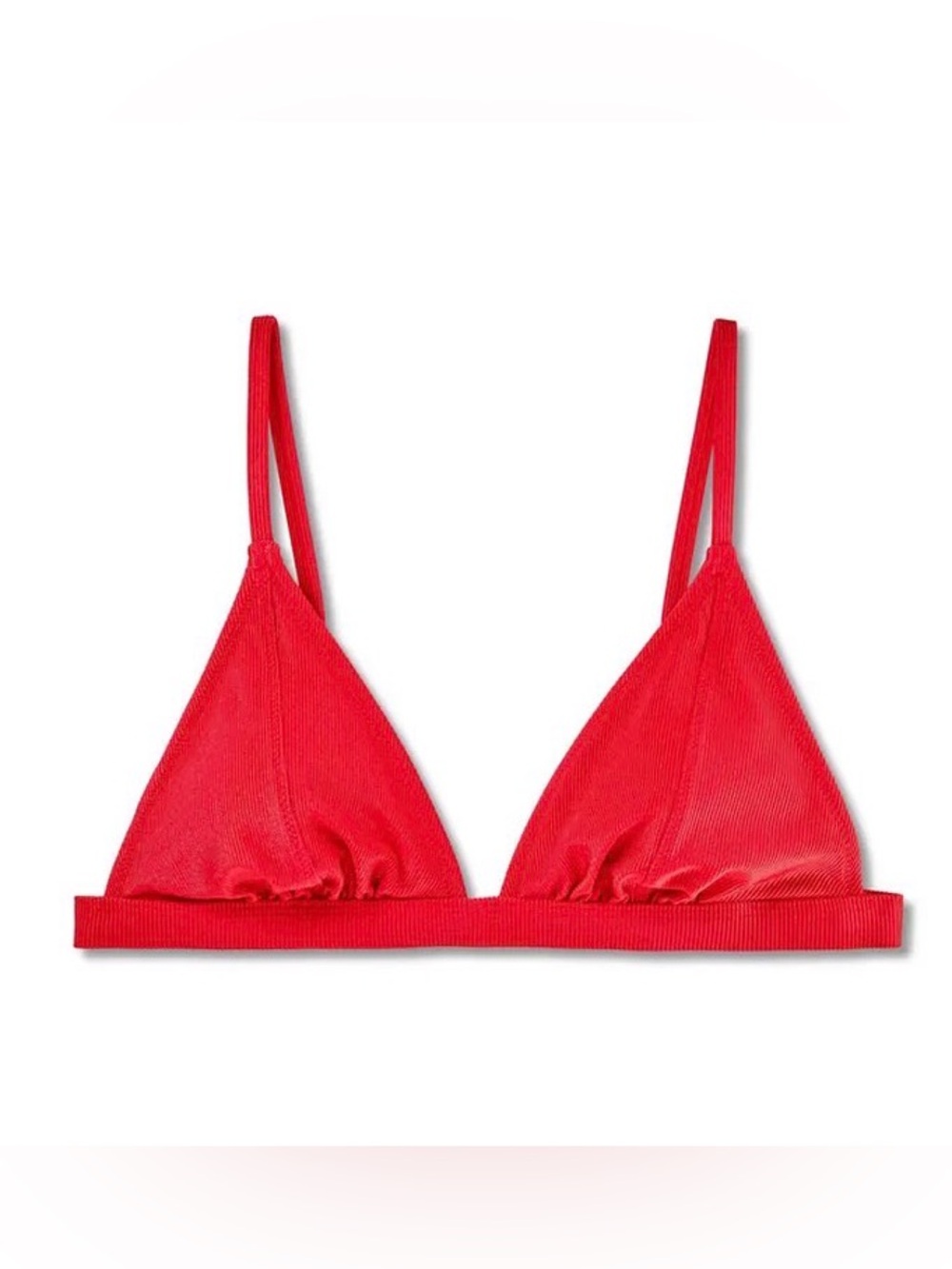 Wild Fable Shiny Ribbed Triangle Bikini Top - Picture 2 of 6